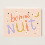 Bonne Nuit Kids Art Print by Hibou Home
