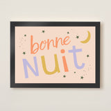 Bonne Nuit Kids Art Print by Hibou Home  Edit alt text