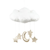 Cloud mobile - gold moon and stars