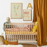 Hector Hare Kids Art Print by Hibou Home