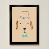 Bruno Dog Kids Art Print by Hibou Home