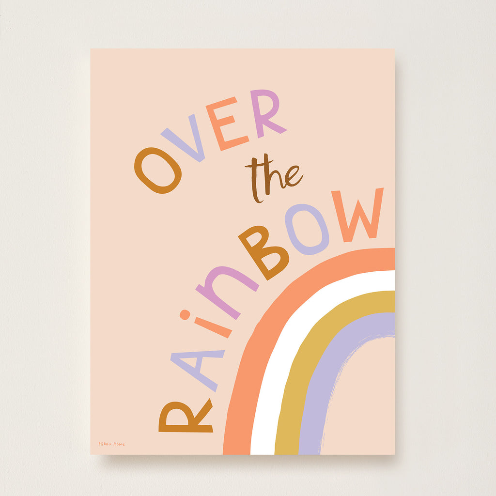Over the Rainbow Art Print by Hibou Home