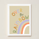 Over the Rainbow Kids Art Print by Hibou Home