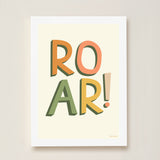 ROAR! Kids Art Print by Hibou Home