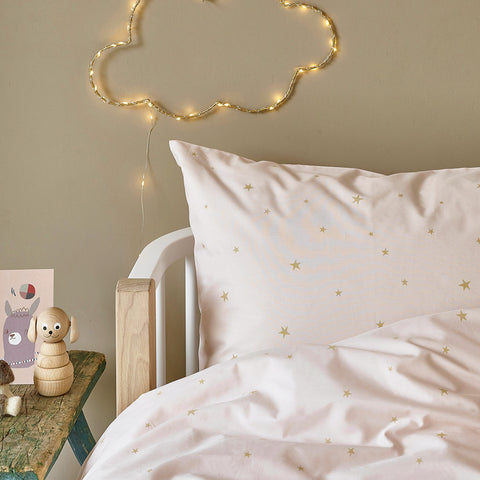 Starry Sky Bed Linen - Pale Rose / Gold