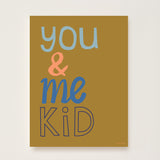 You & Me Kid Art Print by Hibou Home