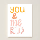 You & Me Kid Art Print by Hibou Home