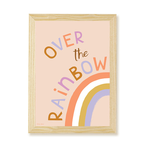 Over the Rainbow Art Print for kids by Hibou Home