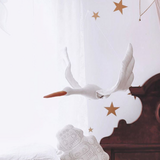 Linen Stork - White